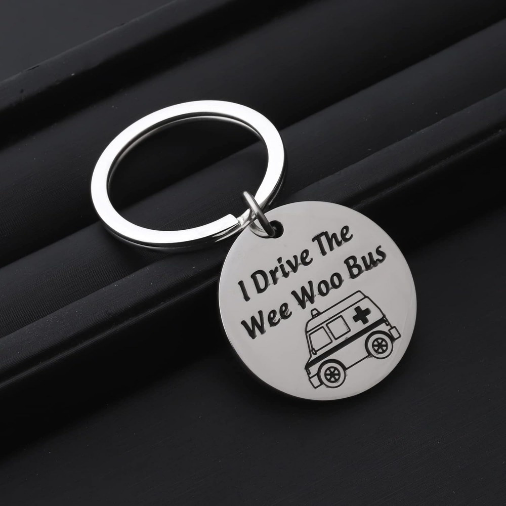 

Steel Ambulance Keychain - Fun , For Men