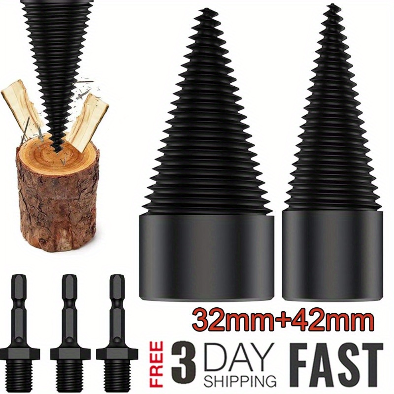 

Wood Splitter Screw Cone, 32 Mm + 42 Splitter Drill, Drill Cone, Wood Splitter, Wood Splitter Drill, Firewood Splitter Drill With 6 Drill Handles, Screw Cone Shaft, Cone Gap