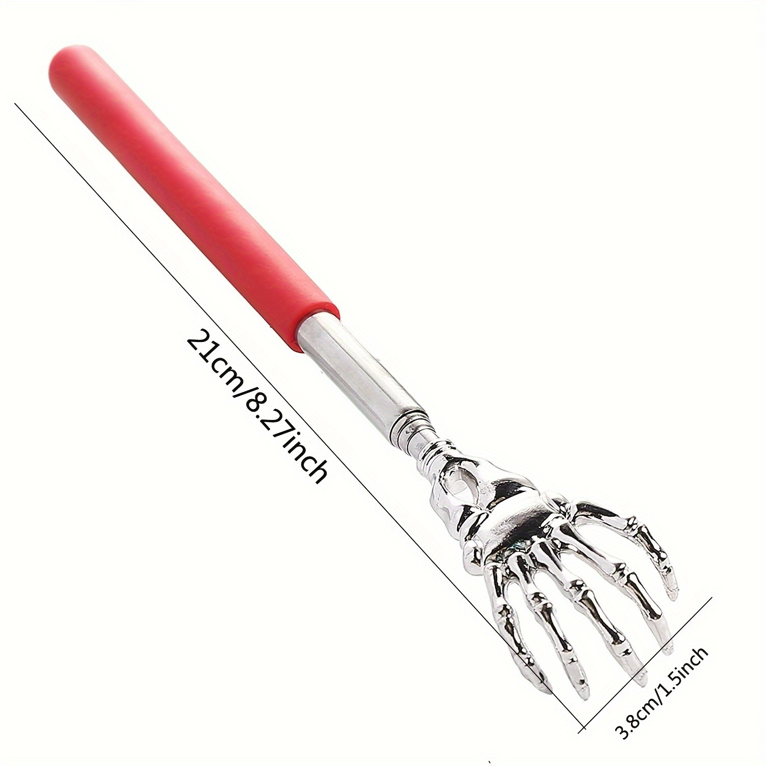 Stainless Steel Portable Retractable Back Scraper with Comfortable Rubber Handle - Ideal for Travel and Gift Giving, Back Scraper