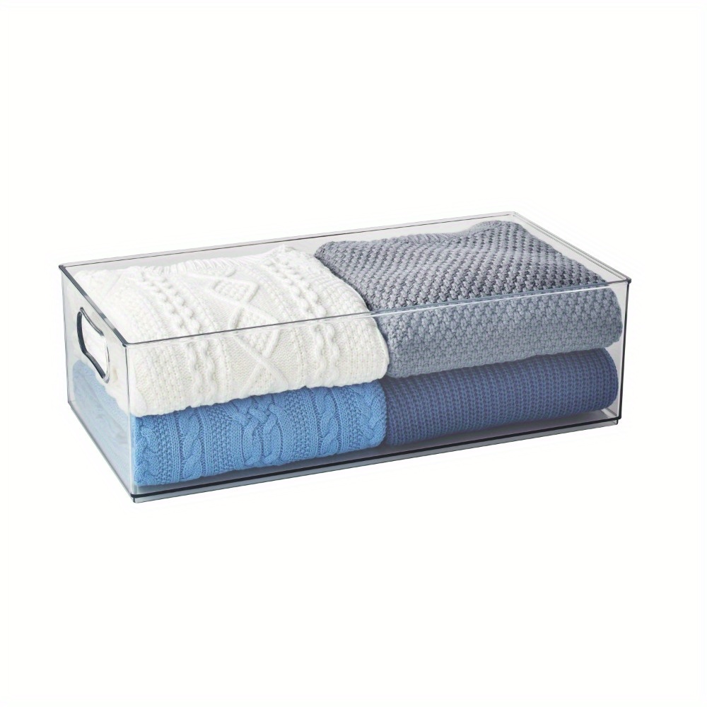 

Xl Bin Clear Plastic Organizer, 10" X 20" X 6" Organization, &