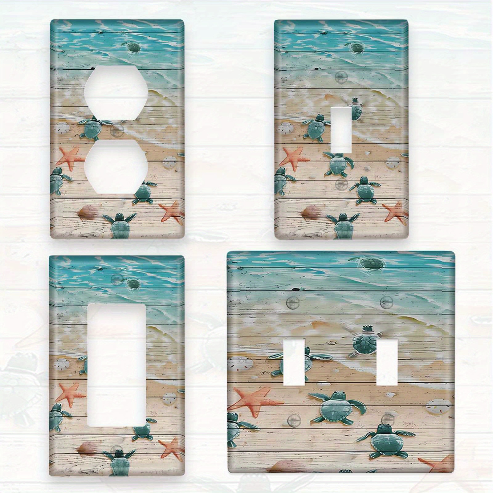 

Rustic Sea Wood For Switch Plate Cover - Decorative Wall Panel For Light Switches & Outlets, Indoor/outdoor Home Decor