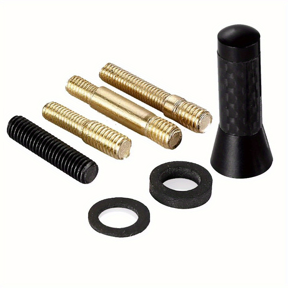 Image of Universal 3.5cm Carbon Fiber Screw Metal Short Pole Antenna | Car Shaped Roof Antenna, Beautiful Decoration, Aluminum Alloy Material