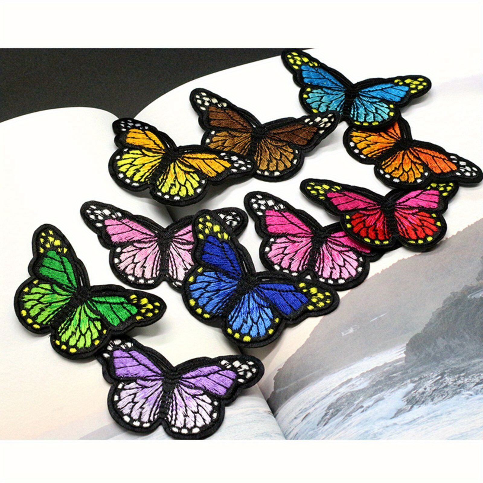 TEMU 50pcs Patches Sewing, Embroidery Iron-on Patches, Iron-on Sewing Embroidery Applique Decoration Sewing Patches, Suitable For Bags, Jackets,