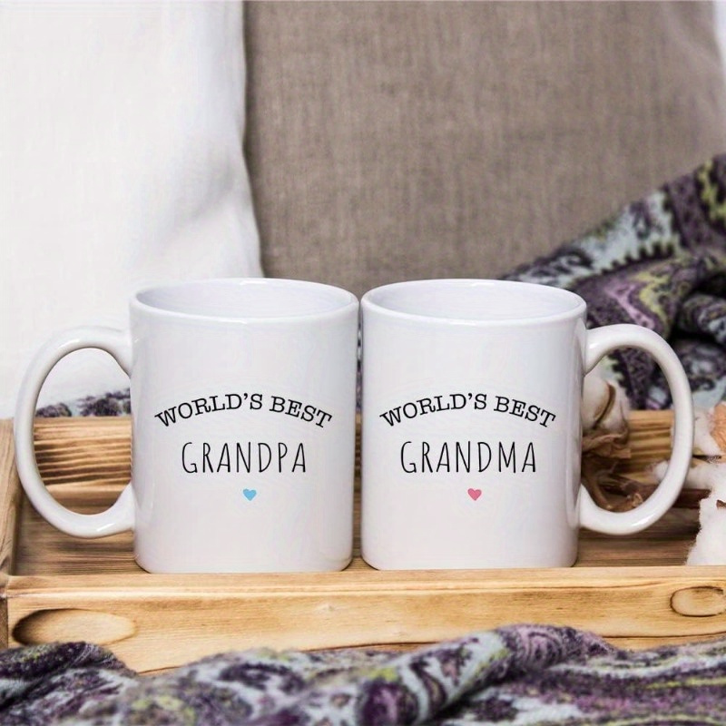 

Grandparents Gifts From Grandchildren, Grandkids, Grandma And Couple Coffee Mugs, Day Father's Day Christmas Gifts Cup For Grandparents, , Coffe Mugs Fall Coffee Travel Mug