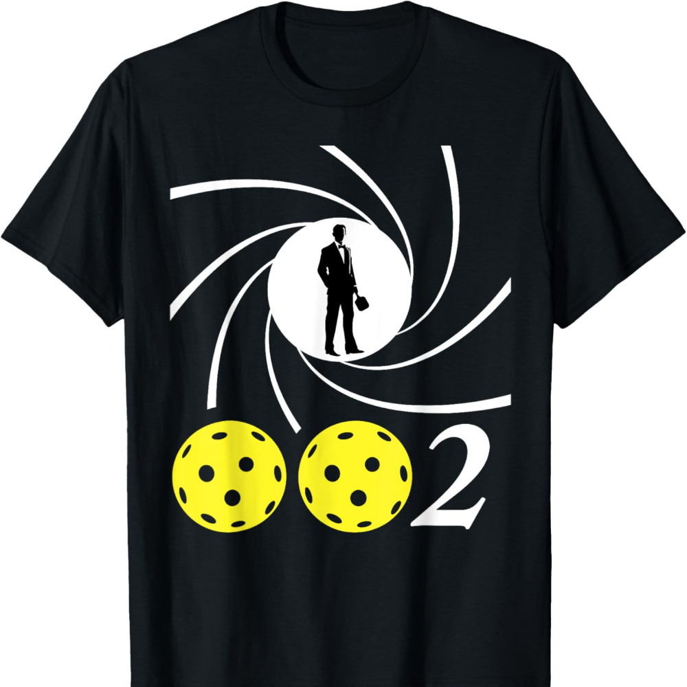 

Pickleball 002 0-0-2 Spy Funny Pickleball Men's T-shirt