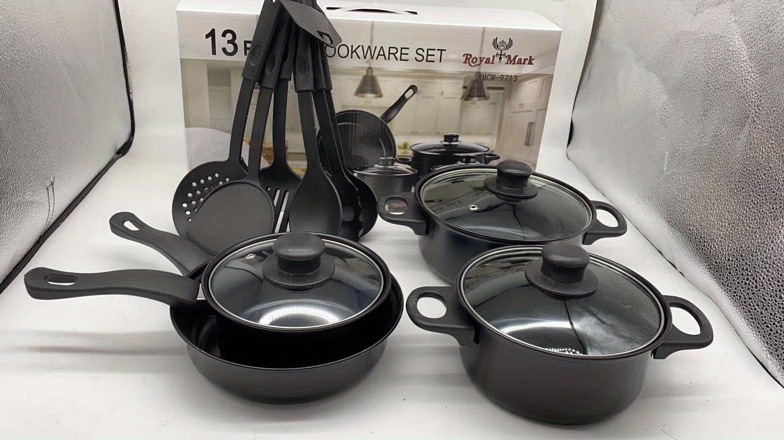 13 piece pan set non stick saucepan frying pan multi piece kitchen pan set english neutral   you can fry you can boil you can fry you can stew details 8