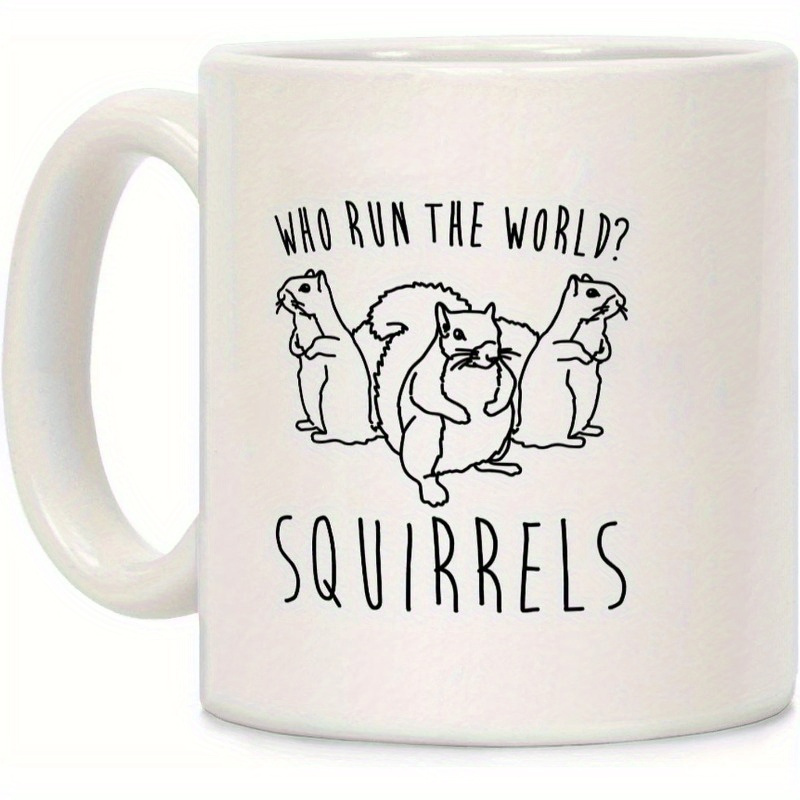 

Squirrel Coffee Mug - Funny Coffee Mugs , Double-sided Print Ceramic Coffee Cups As Song Coffee Mug, Dishwasher Safe Novelty Coffee Mugs For , 11oz 11 Oz Coffe Mug Fall Coffee Travel Mug Camping