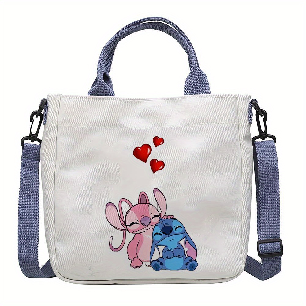 

Jit (authorized) [christmas] [] 1pc, Christmas Stitch Casual Shoulder Bag, Canvas Bag, Cartoon Animation Crossbody Bag Foldable Handbag Canvas Shoulder Bag