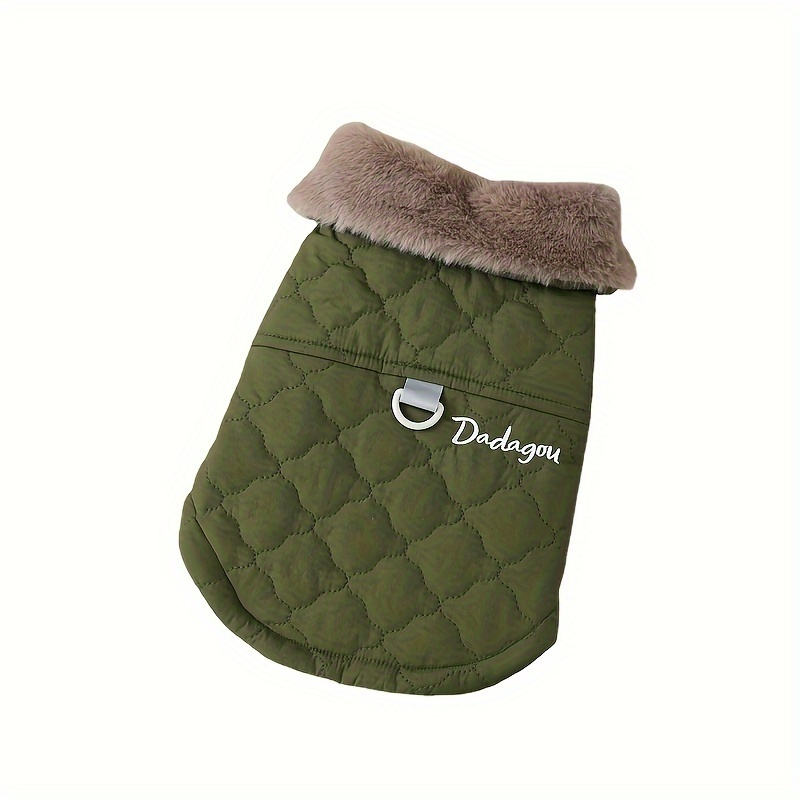 TEMU Fashionable Fleece-lined Jackets For Pets, Including Warm Dog Coats And Clothes For Cats