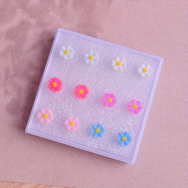 Women's Stud Earrings Set in Decorative Box, Gift for Her