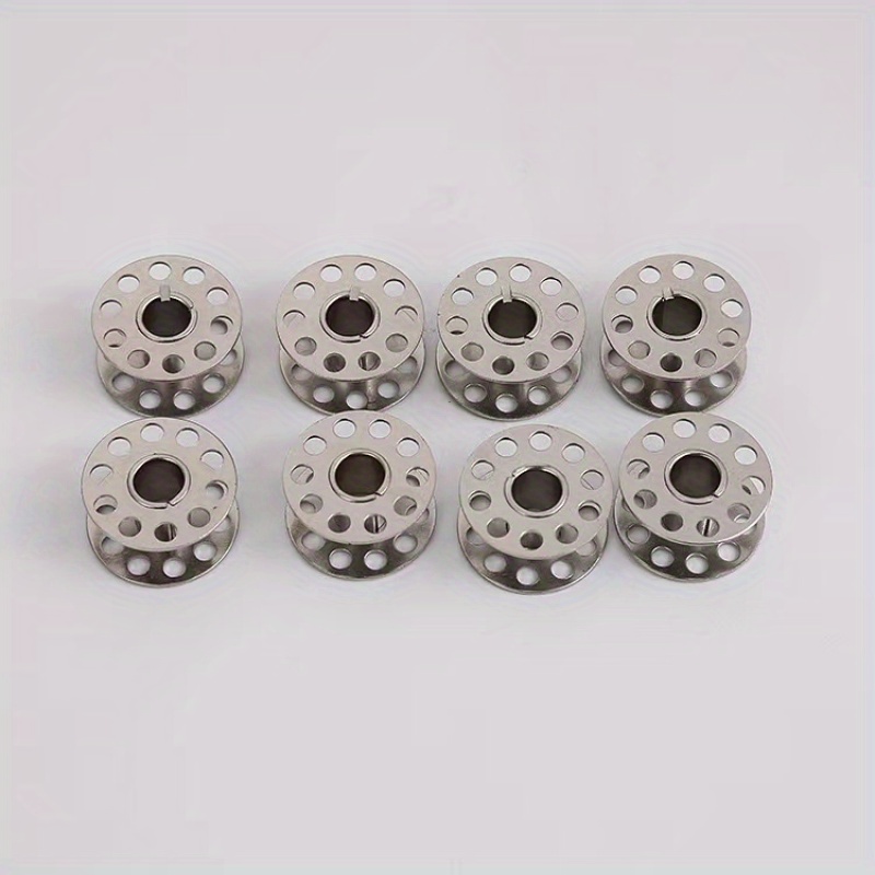 TEMU Bobines de Machine à Coudre en Acier Inoxydable pour Brother - Bobines Métalliques Durables, 1/2/4/6/8/10pcs, Accessoires pour l'Artisanat
