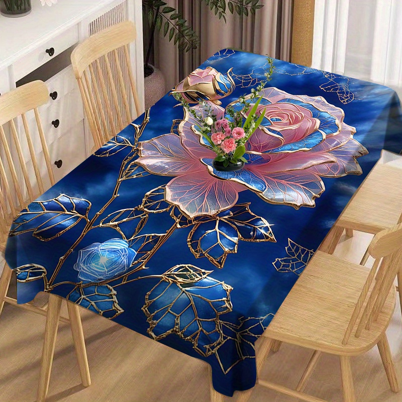 

3d Tablecloth - Stain & , -free For Dining, Christmas Parties, & Use, For