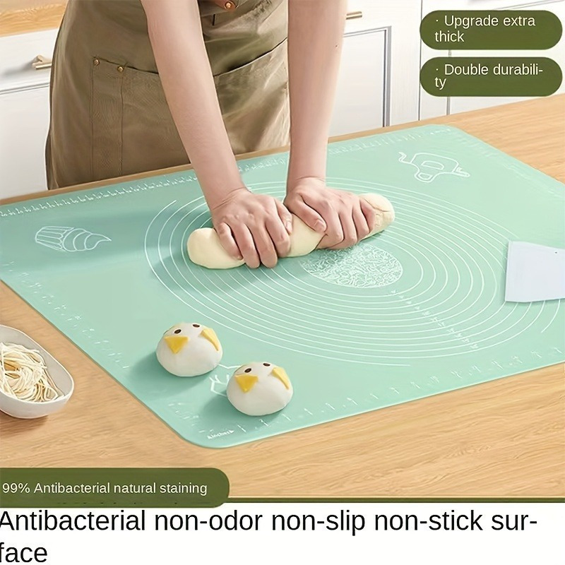 

Silicone Pastry Mat - Baking, Rolling Dough & Making Cookies, Candy & Bread - Essential Kitchen Gadget