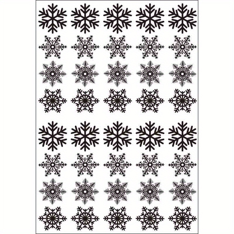 80pcs christmas window decals removable static cling snowflake stickers white holiday glass decor no electricity or feathers required details 2