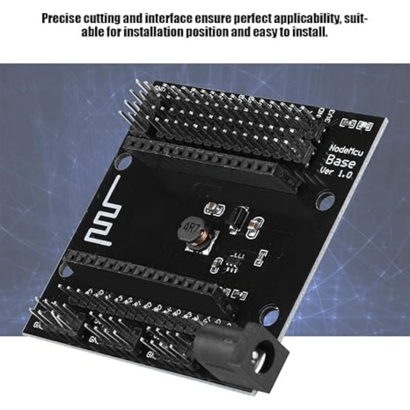 קיט   NodeMCU קל להרכבה עם  , לוח פתית 40 פינים - ערכת פיתוח   ואלחוטי DIY לתואם  /Micropython, רזין ABS שחור פרטים 0