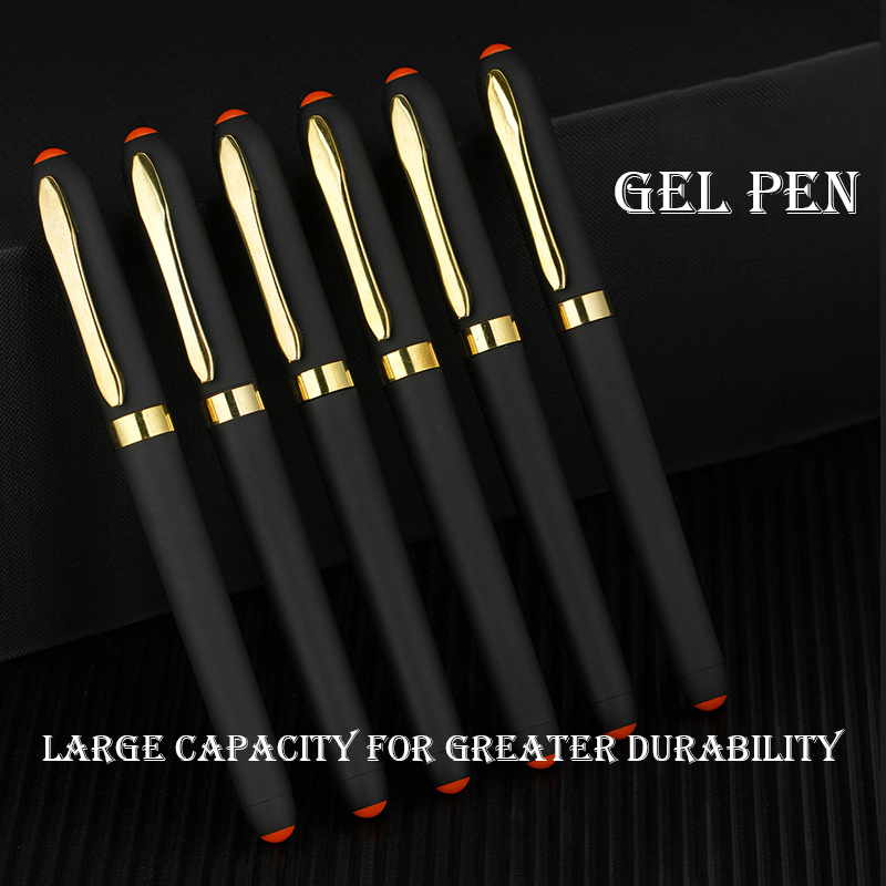 

5 Administrative Grade Smooth Gel Pens, 0.5/0.7/1.0mm , Large Capacity Ideal For Business And Office Use