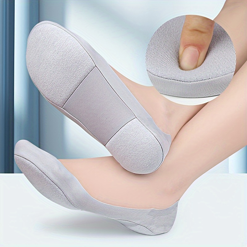 1pair 3D Arch Massage Comfortable And Breathable Invisible Socks