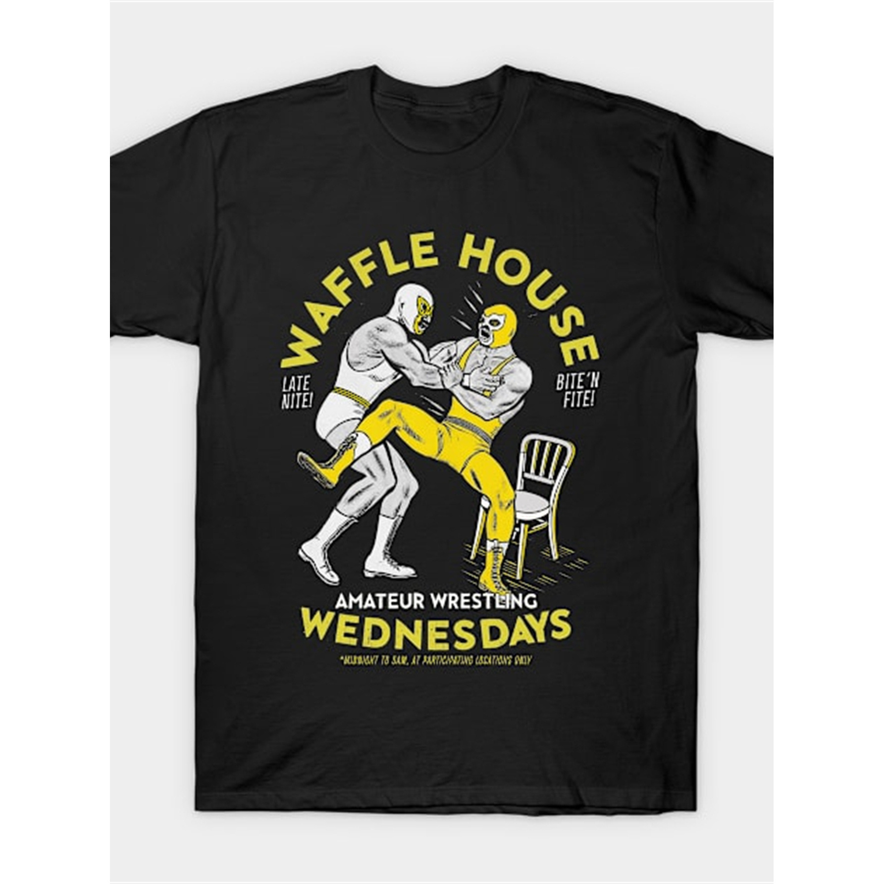 

Amateur Wrestling Wednesdays T Shirt Men's Retro Short Sleeve T-shirt