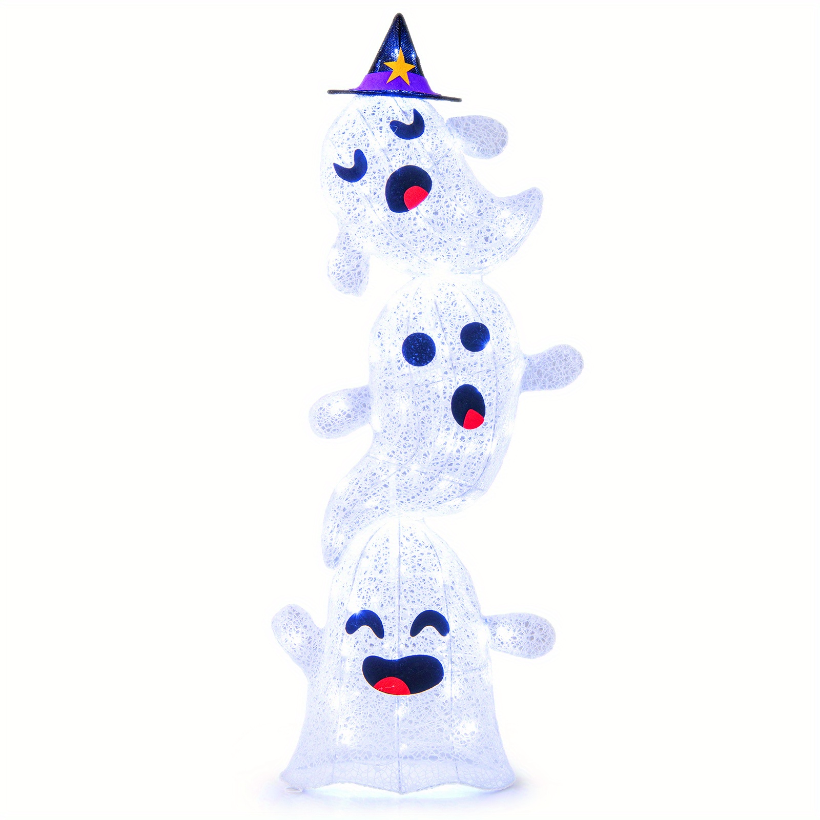 

Multigot 4 Ft Lighted , Standing Halloween Decoration 120 Led Lights And 4 Metal Stakes, Halloween For , And Outdoors