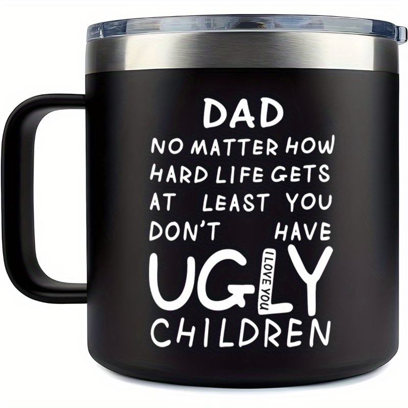 stainless steel travel mug dad double wall vacuum insulated Temu