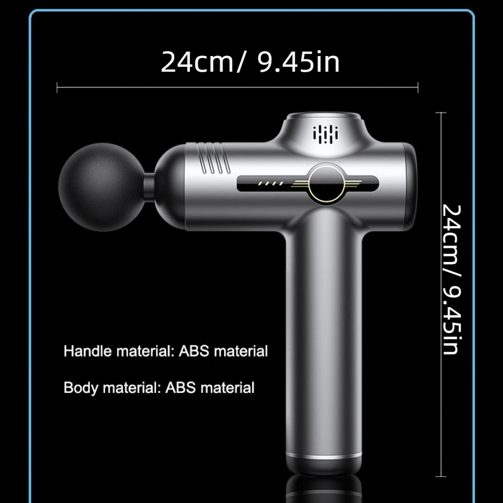 High-Frequency Deep Tissue Massage Gun with 99 Adjustable Speeds, Quiet Operation, USB Rechargeable, Includes 8 Interchangeable Heads - Ideal for Fitness & Muscle Relaxation