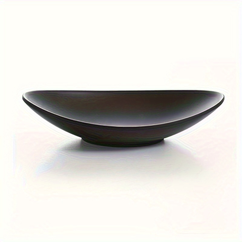 TEMU 1pc Elegant Black Oval Jewelry & Key Tray - Sleek Melamine Organizer For Rings, Keys & Decorative Items - Easter, Valentine's Day, Thanksgiving