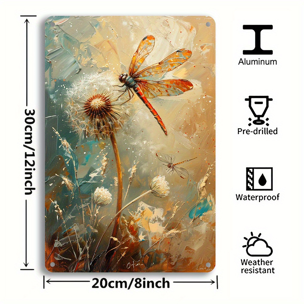 

& Metal - Tin For & , Hanging Plaque, 8x12