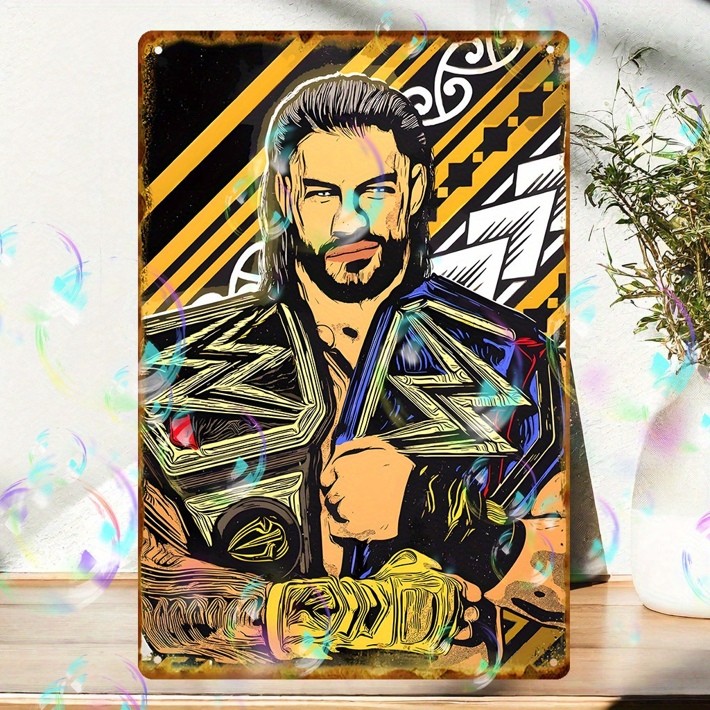 

A Metal , Wrestling Champion Decoration, And -, Painting, Suitable For Restaurants, , , Cafes, Families, Decoration, Unique Gift Ideas.