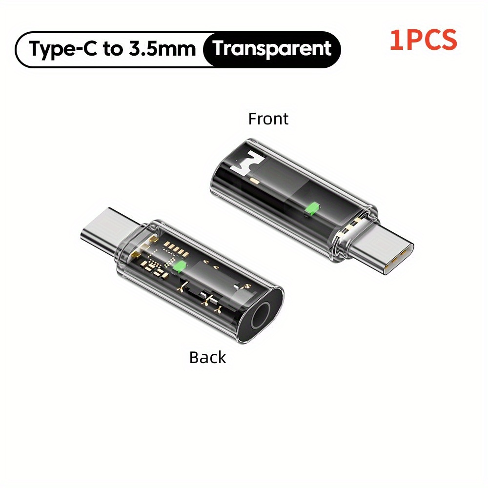 Usb C To 3.5mm Earphone Adapter, A Converter For Audio From Usb C To 3.5mm Jack, Compatible With For Iphone 15 And For Devices