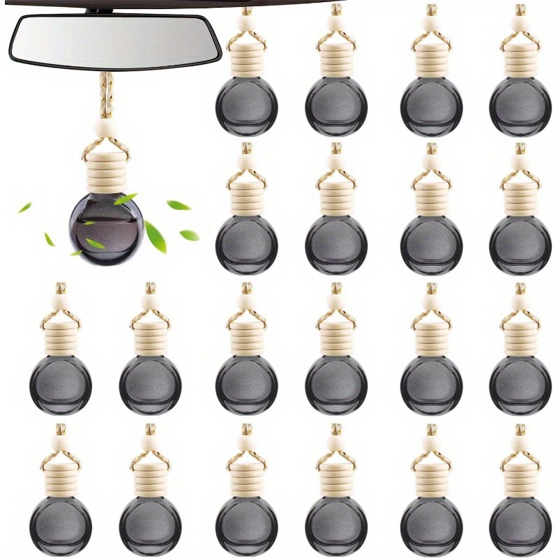 

20 Hanging Car Air Freshener Empty Car Oil Bottles Pendant Bottles Auto Ornaments Decor ()