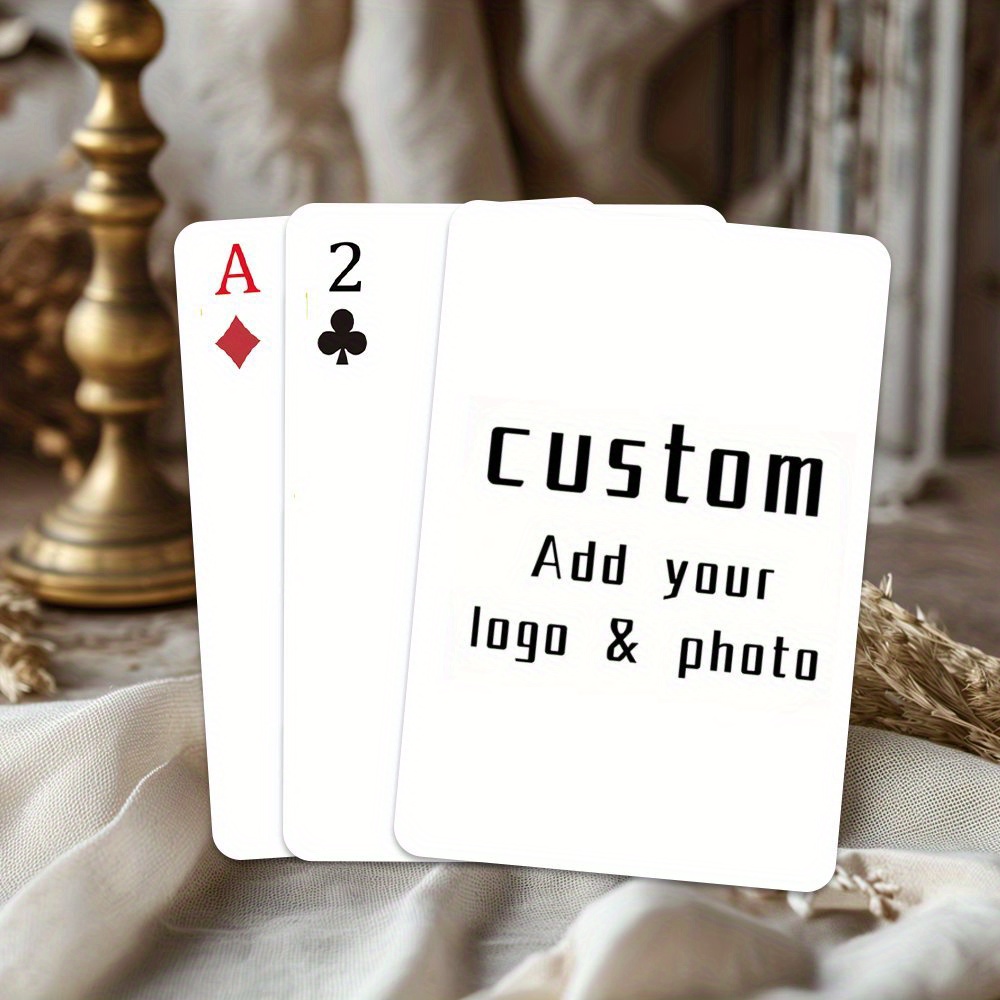 

Custom Cards - Personalize With Your Own Logo, 54pcs Set For Family & Unique Gifts