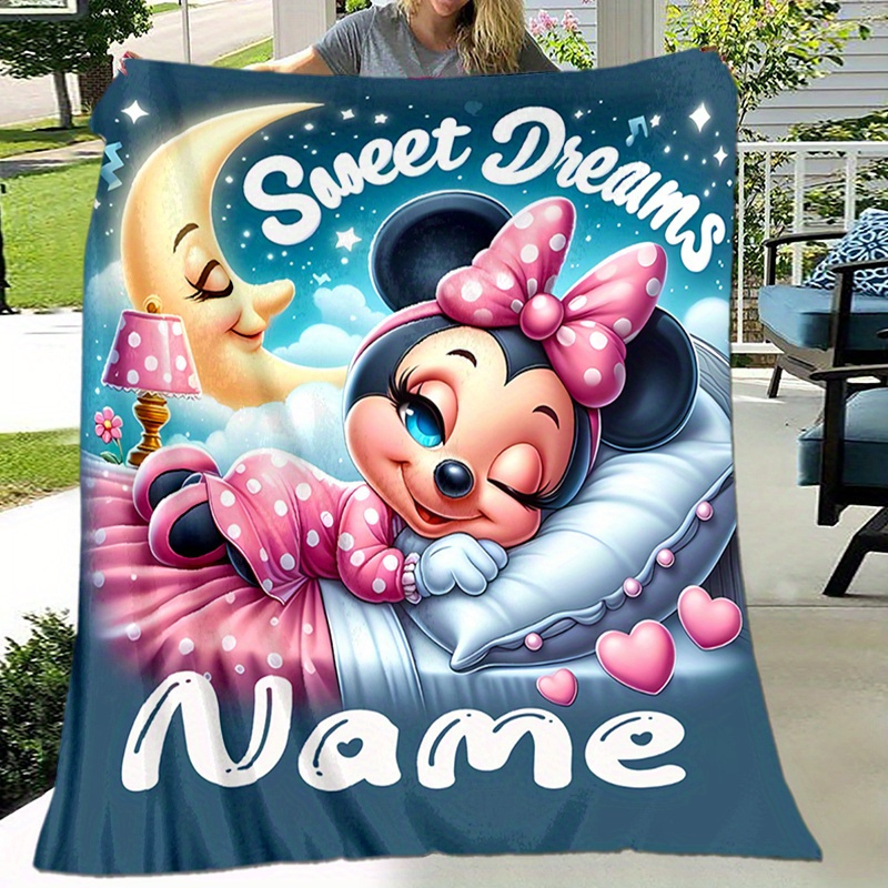 

Personalized Blanket - Soft, Custom Name Print | , Camping & Travel | Ideal Holiday Gift For Family &