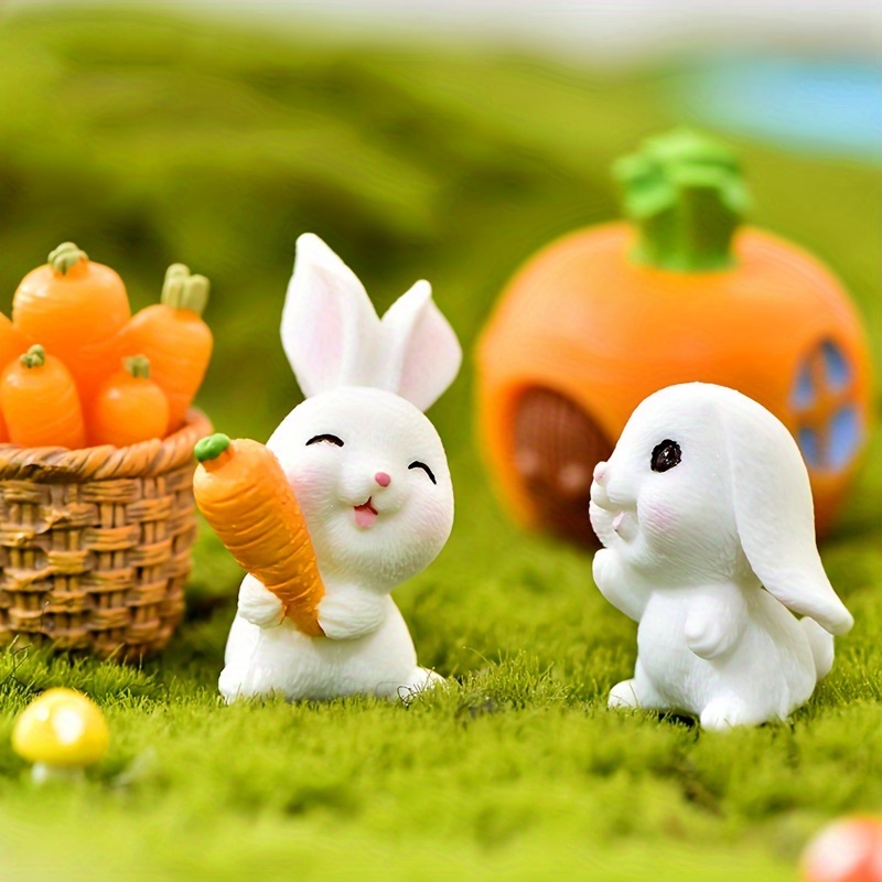 

4pcs Little White Rabbit Table Decoration Ornament Easter Decoration Party Decoration Easter Gift