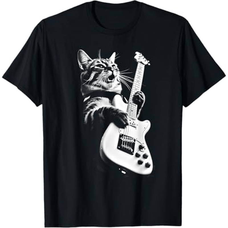 

Rock - Funny Guitar , 100%cotton, Gifts For Men Dad Husband , S-xxxl, Black