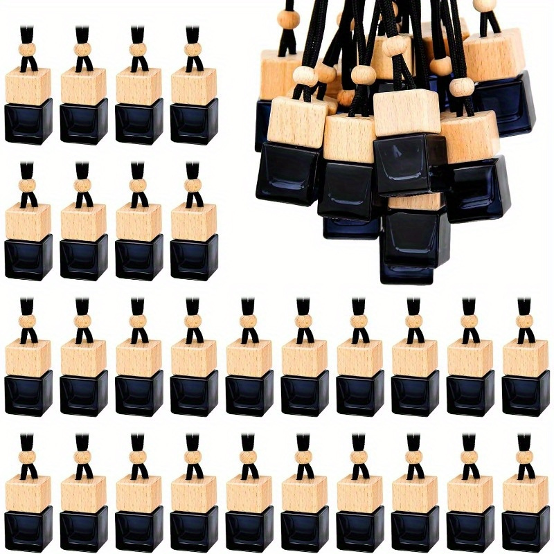 

20pcs Car Air Freshener Bottles - Oil Pendants, Vials For Auto Decor,