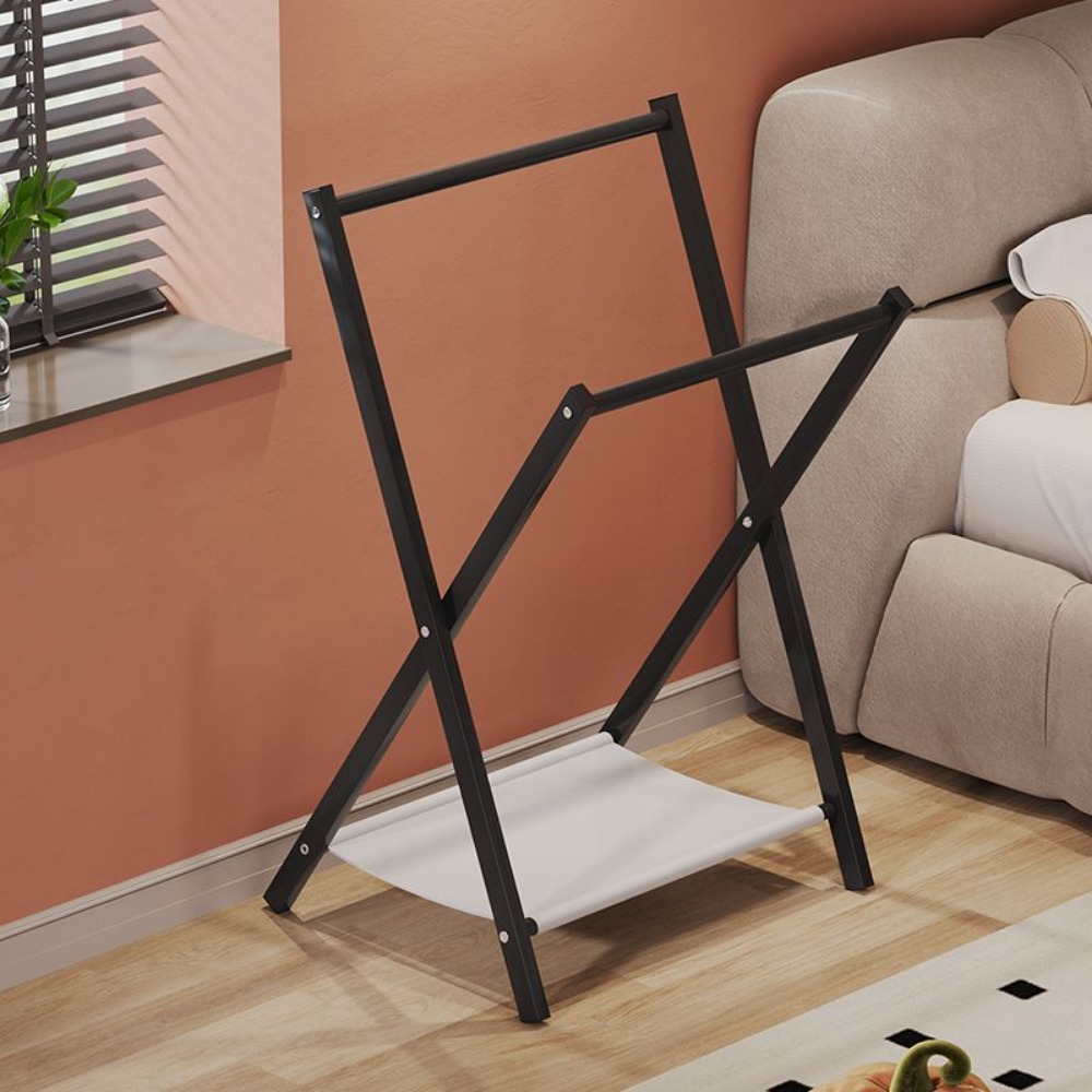 Image of Beautiful Bedroom Clothes Storage Rack, Bathroom Towel Rack, Foldable Storage Clothes Rack, Drying Racks