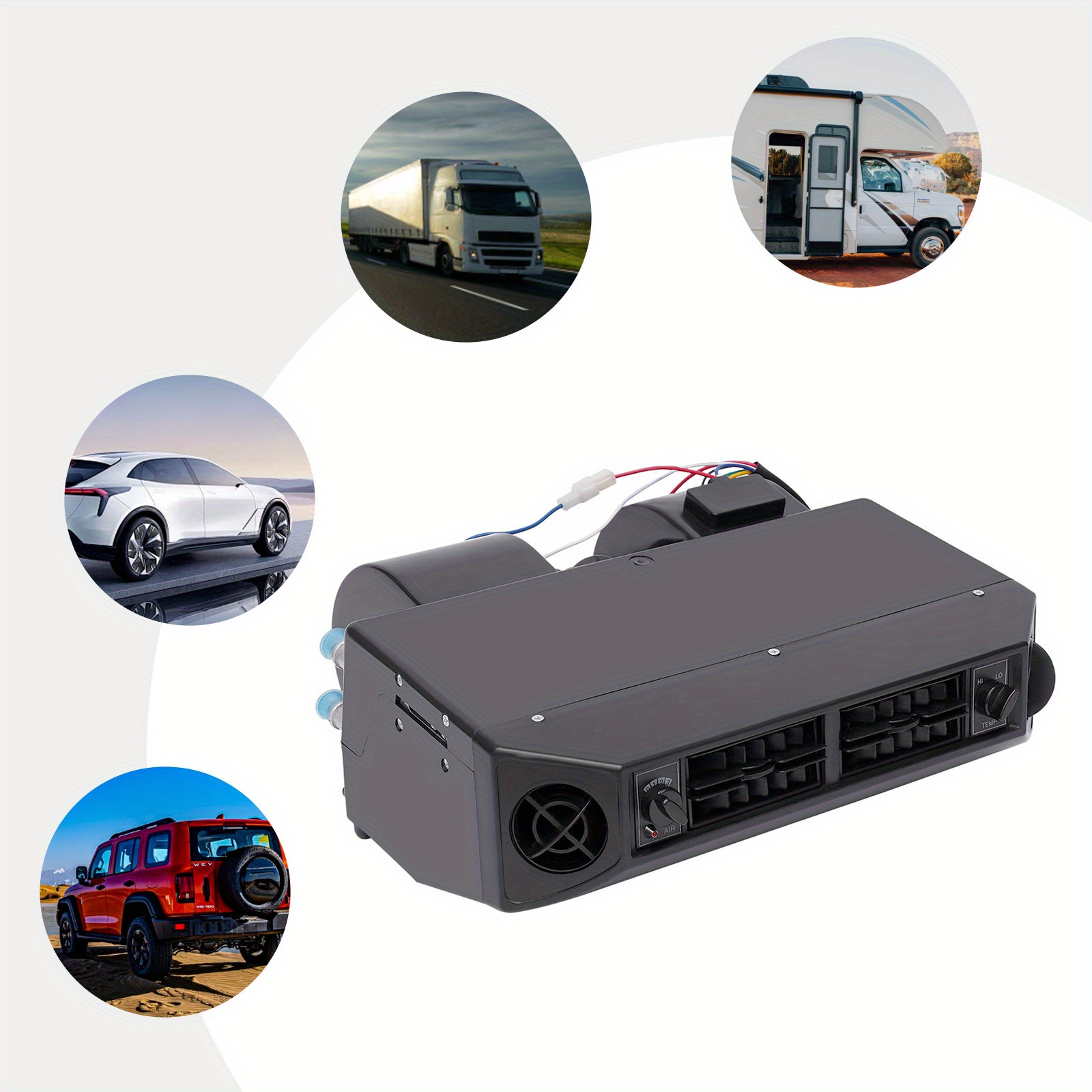 A/C Kit Universal Under Dash 12V + SD510 A/C Compressor 12V + Receiver
