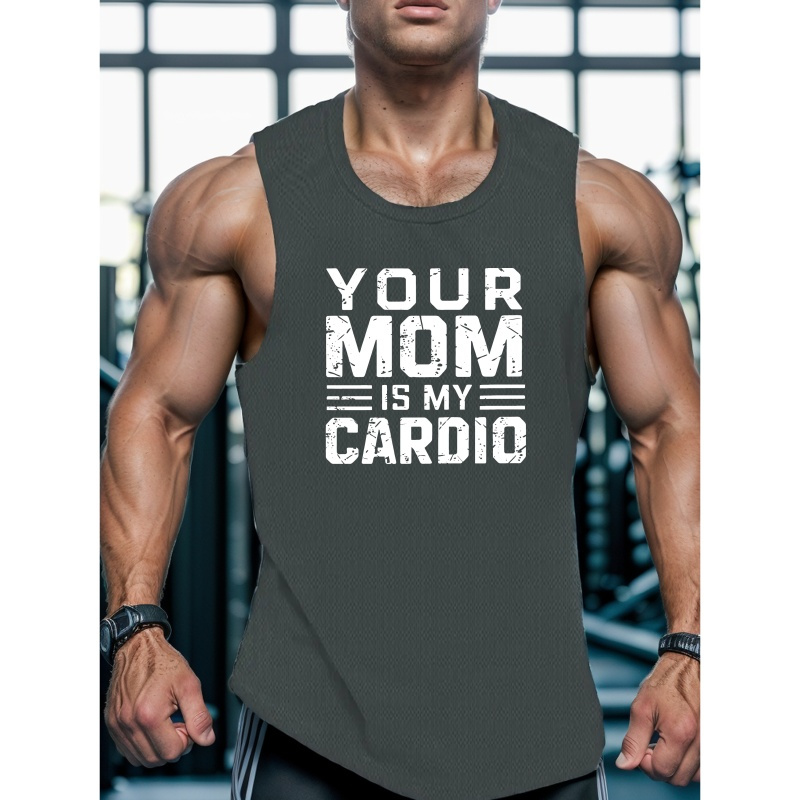 

Is My Print Men's Tank Top, Casual Sleeveless Athletic Tank Top, Breathable Comfy Tops, Plus Size Tank Tops, Standard Size, Vest