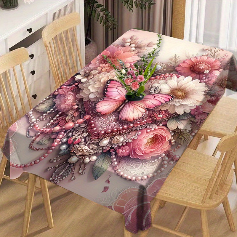 

Tablecloth - Polyester Table , , , -free For Dining, Christmas , & Use - No Or Battery Needed