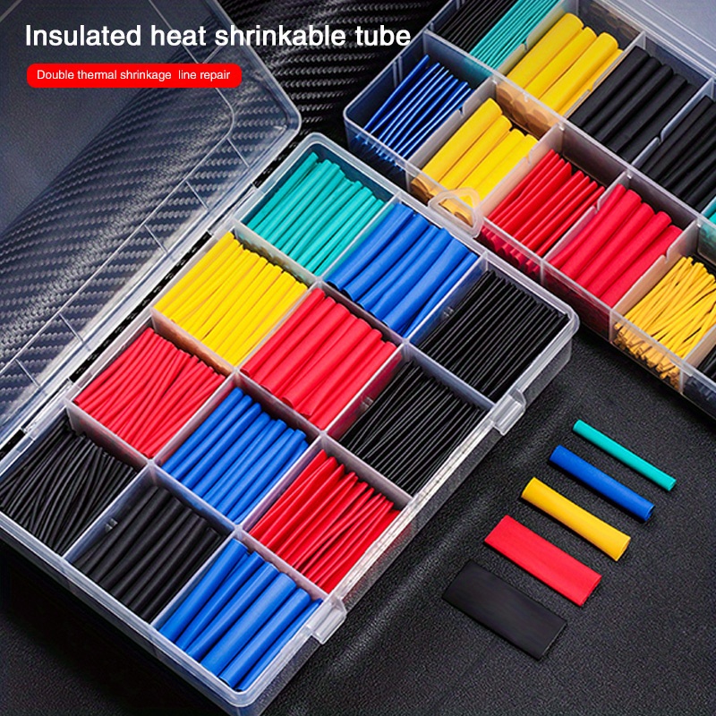 

127-328pcs Tube Thermoresistant Heat-shrink Tubing Wrapping Kit Wire Cable Insulation Sleeving