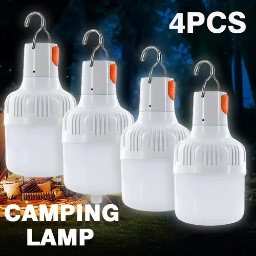4pcs rechargeable led with usb charging hands light hook adventure climbing emergencies holidays camping accessories