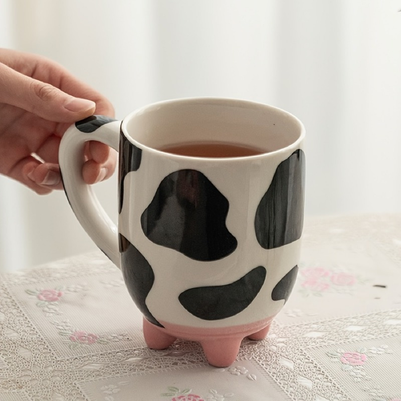 

Funny Cow Print Coffee Mug, Ceramic Coffee Cups, Water Cups, Drinkware, Gifts