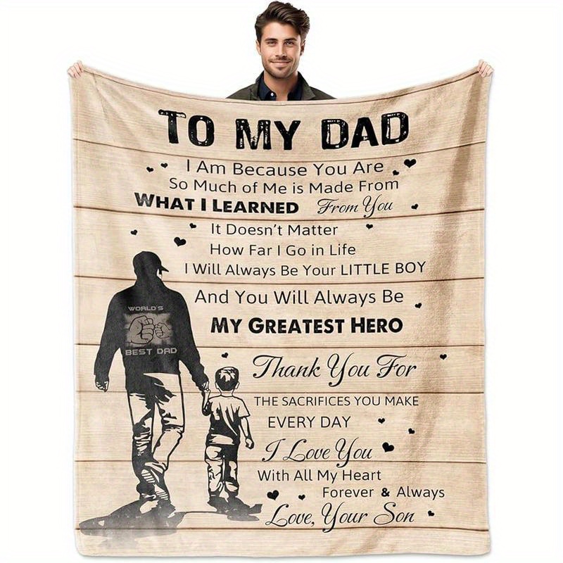 

Dad Gifts From Boys Girls, Dad Blanket, Birthday Gifts For Dad, Ideas For Father, Gifts For Men Father's Day Valentines Anniversary Christmas, To Throw Blankets