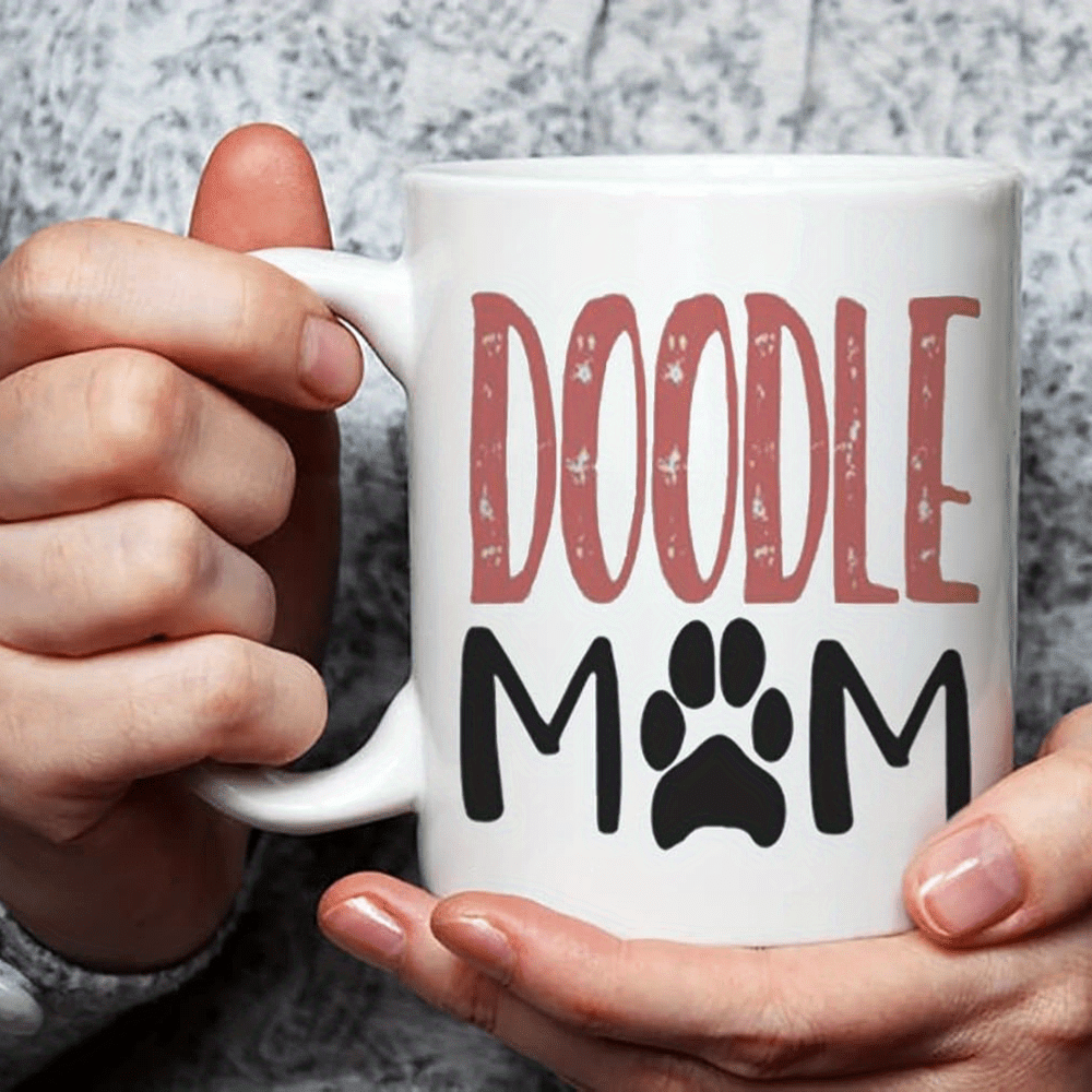 

Pattern Mug - - For Christmas Mug - Dog Mom, 11 Oz Mug For