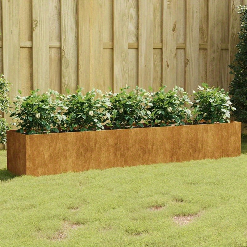 

Raised Bed 200x40x40 Cm Corten Steel