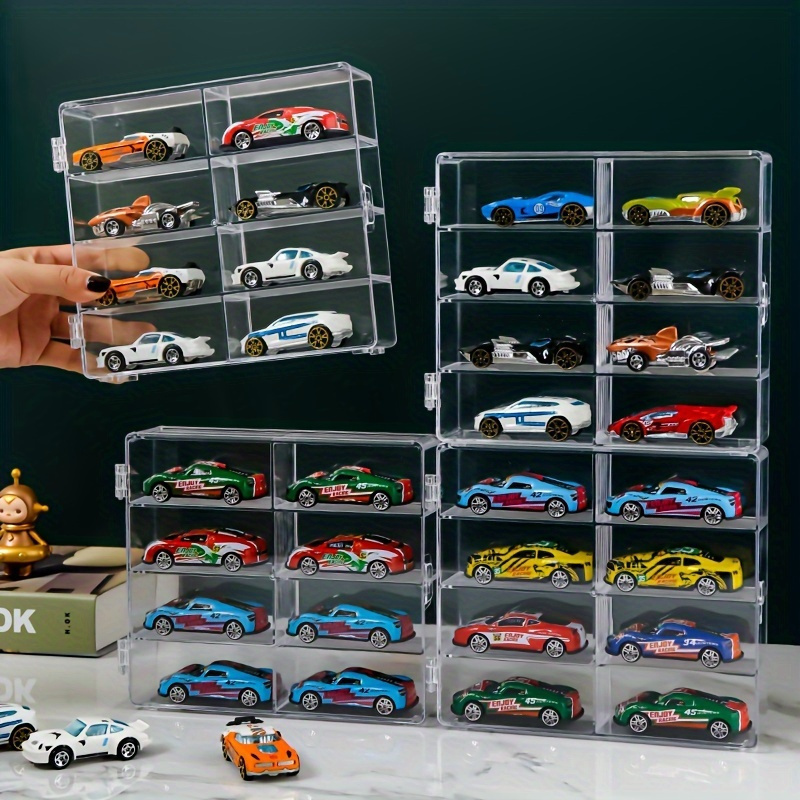 

Acrylic Display Case For Scale Die-cast Cars - Pp Material, 8-grid Design With 8 , Collections, Model Car Organizer|clear Acrylic Case| Acrylic