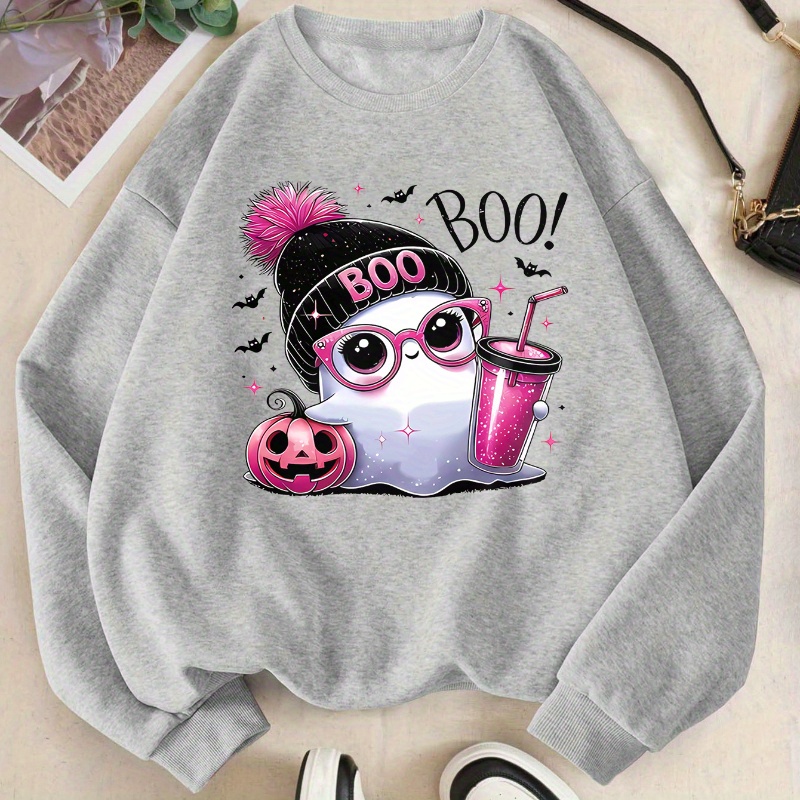 

's Halloween Beverage & Sweatshirt - Long Pullover, Washable