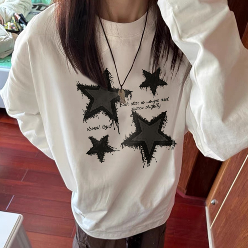 

1pc Y2k- T- - , Long , , Fit, , , Knitted , Non-transparent, Regular Length, For /, ' Top