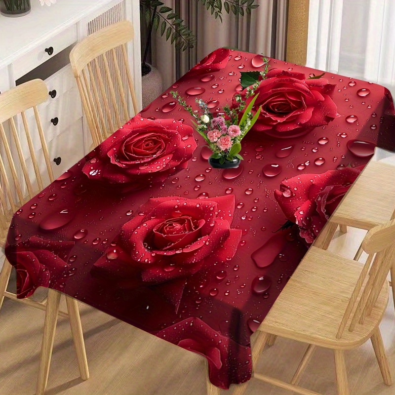 

Tablecloth - -free, Stain- Table For , Kitchen, Dining, Christmas , & Use - No Or Battery Needed