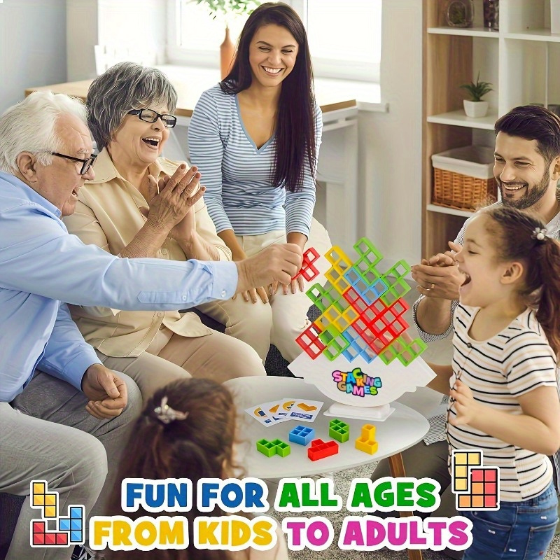   stack build game with building blocks     christmas thanksgiving party favors multicolor plastic toy set for   details 2